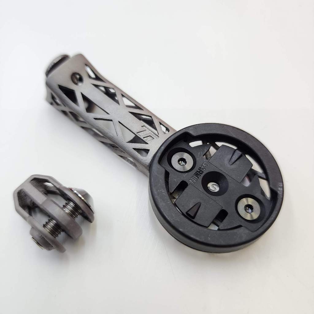 THM Tibia Stem Titanium 3D Print Computer Mount | GoPro Light tartó a Garmin Wahoo Lightweight számára