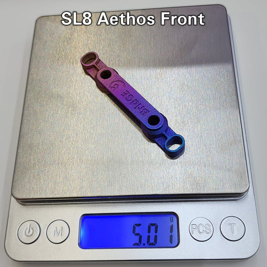 SL8 Aethos 3D Titanium Print Front Disc Brake Adapter Superlight 5g | Flat Mount 160mm Shimano Sram