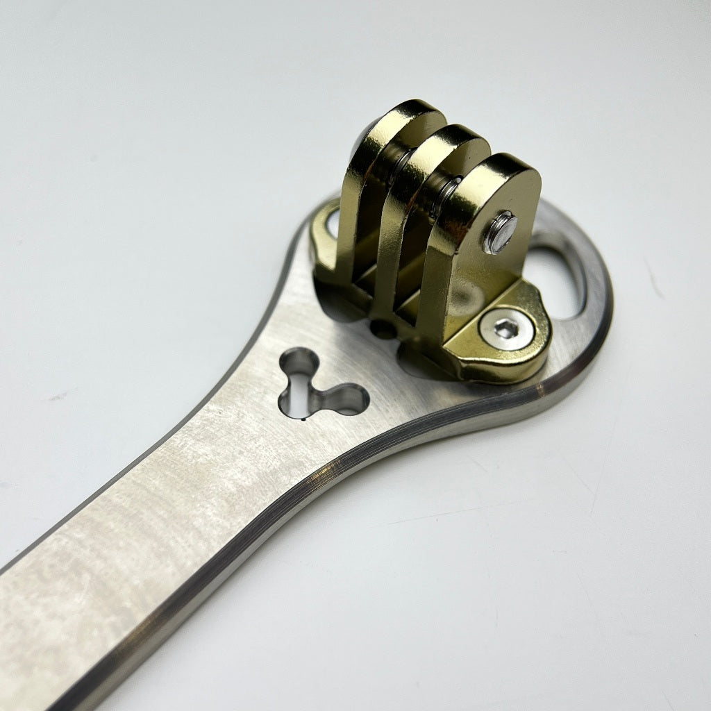 Titanium Computer Mount Titanium Universal 2 Holes Computer Mount | CNC Garmin Wahoo Bryton 10 ...