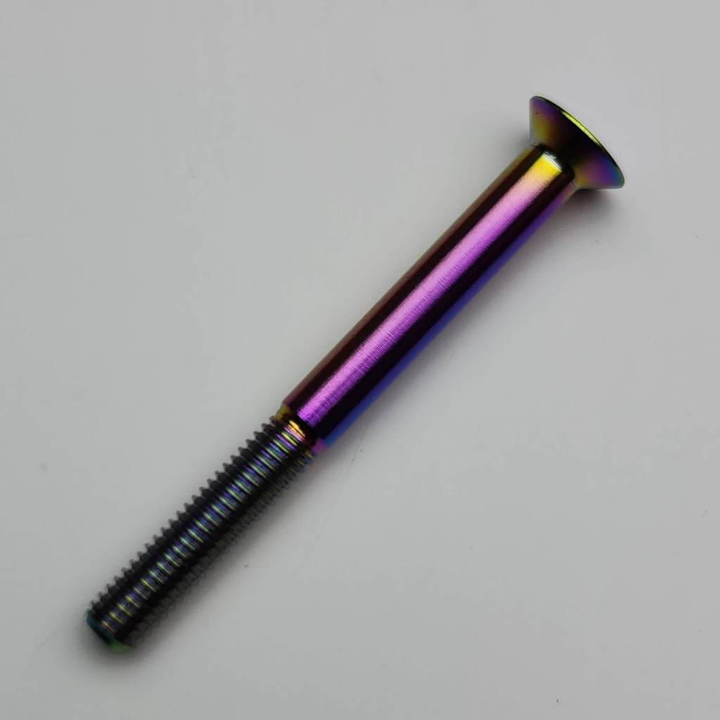 M5x50 Countersunk Titanium Stem Cap Screw | Bolt Tiparts