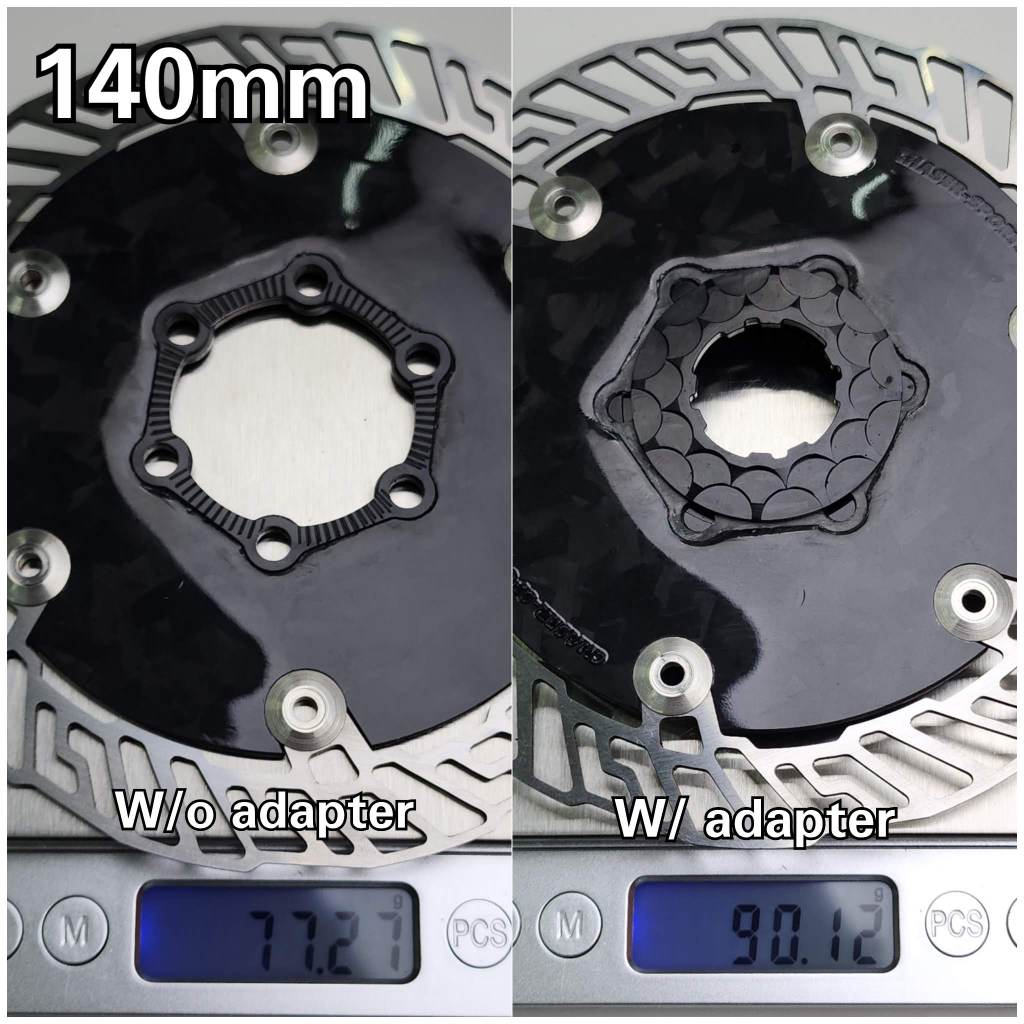Carbon Fiber Aero Rotor 160mm 140mm Centerlock & 6 Bolts