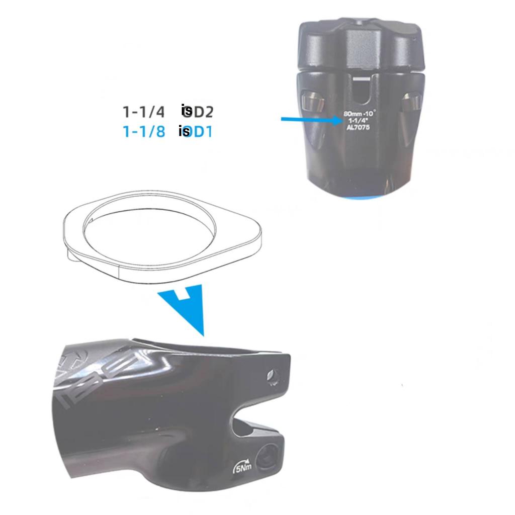 Convertisseur de capuchon de potence Shimano Pro Vibe | Support d'ordinateur standard OD1 OD2 GoPro