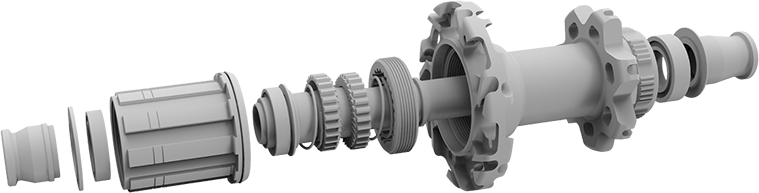 PERTUAL Road Wheelset Sharp ADV 47/58 Disc (Shimano / XDR Freehub)