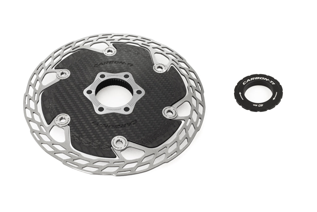 Carbon-Ti X-Rotor Aero Centerlock Disc Brake Rotors | 160/140mm | from 93g